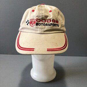 EMBROIDERED DODGE MOTORSPORTS BASEBALL CAP TRUCKER HAT VELCRO CLOSURE